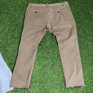 DSQUARED2 Olive Green Trousers Made In Italy
